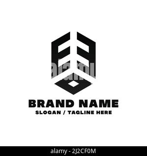Letter EE logo design template. This logo is very suitable for any kind of business or industry that is engaged in any field. Stock Vector