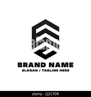 Letter EC logo design template. This logo is very suitable for any kind of business or industry that is engaged in any field. Stock Vector