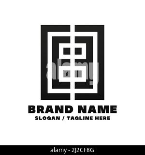 Letter EE logo design template. This logo is very suitable for any kind of business or industry that is engaged in any field. Stock Vector