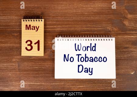 The celebration of the  World No Tobacco Day the May 31 Stock Photo