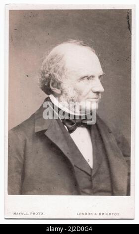 Portrait of British statesman John Russell, 1st Earl Russell (1792 - 1878), 1861. Photography by John Jabez Edwin Mayall (1813 - 1901). Stock Photo