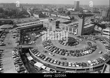 City Arcade rooftop car park and market roof, Coventry. 30th August ...