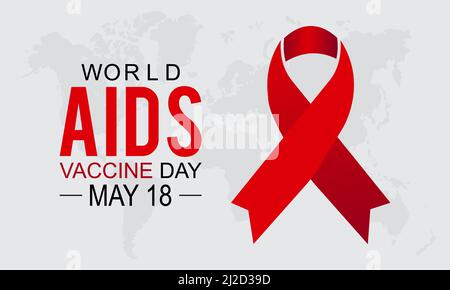 World Aids Vaccine Day. Annual HIV Vaccine Awareness Day concept for banner, poster, card and background design. Stock Vector
