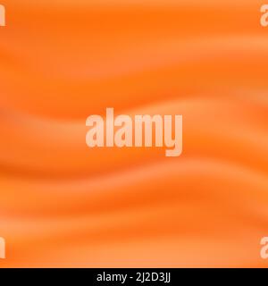 Abstract background with smooth silk texture orange fabric design modern Stock Vector