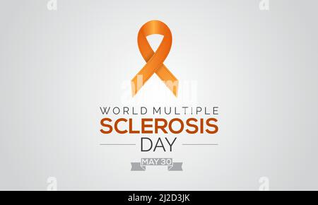 world Multiple Sclerosis day. world raise awareness concept for banner, poster, card and background design. Stock Vector