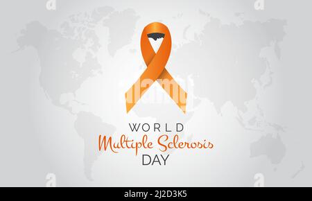 world Multiple Sclerosis day. world raise awareness concept for banner, poster, card and background design. Stock Vector