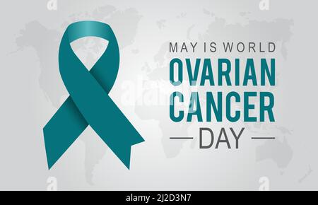 World Ovarian Cancer Day. Health awareness concept for banner, poster ...