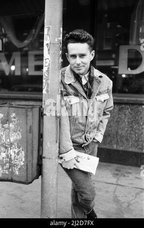 Frankie Goes to Hollywood singer Holly Johnson. 17th December 1986