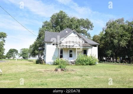 An abandoned house in Hindsboro, Illinois Stock Photo
