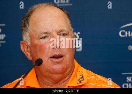 Sep 5, 2011-Incheon, South Korea-Mark O'mera attend press conference during the PGA Tour Songdo IBD Championship in Incheon, west of Seoul, on Sep 5, 2011, South Korea. The Songdo IBD Championship is a golf tournament on the Champions Tour. It was played for the first time as the Posco E&C Songdo Championship in September 2010 at the Jack Nicklaus Golf Club Korea in Songdo, South Korea. It was the Champions Tour's first tournament in Asia. The purse in 2010 was US$3,000,000, with $450,000 going to the winner. This was the largest purse ever for a Champions Tour event. Stock Photo