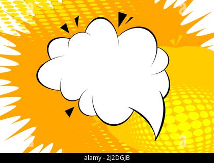 Abstract Comics Background. Poster, banner, flyer, cover. Comic book elements. Retro pop art style backdrop. Stock Vector