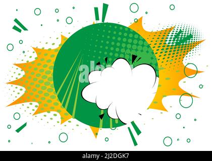 Abstract Comics Background. Poster, banner, flyer, cover. Comic book elements. Retro pop art style backdrop. Stock Vector