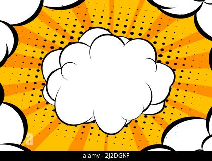 Abstract Comics Background. Poster, banner, flyer, cover. Comic book elements. Retro pop art style backdrop. Stock Vector