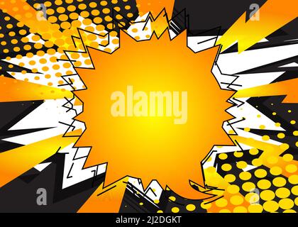 Abstract Comics Background. Poster, banner, flyer, cover. Comic book elements. Retro pop art style backdrop. Stock Vector