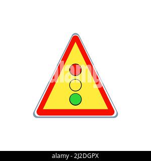 Traffic icon symbols white background. Right sign and left sign no parking, up, down, stop, go Stock Photo