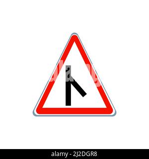 Traffic icon symbols white background. Right sign and left sign no parking, up, down, stop, go Stock Photo