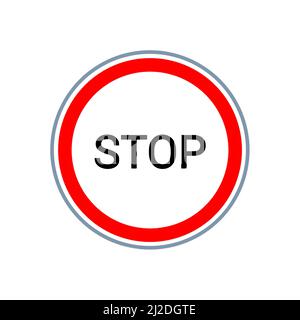 Traffic icon symbols white background. Right sign and left sign no parking, up, down, stop, go Stock Photo