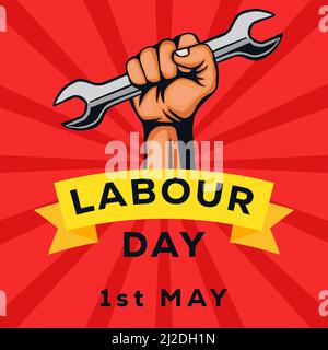 happy labor day illustration concept design Stock Vector