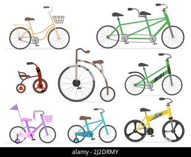 Cute doodle bicycles Stock Vector Image & Art - Alamy