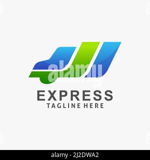 Express delivery logo design Stock Vector