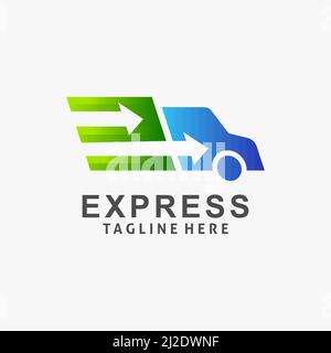 Express delivery logo design Stock Vector