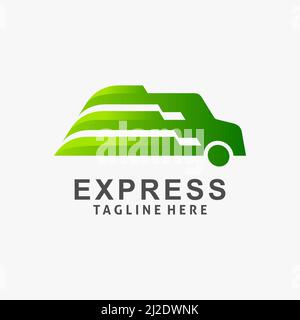 Express delivery logo design Stock Vector
