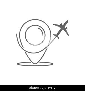 Travel icon. Simple flat EPS10 illustration. Stock Vector