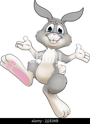 Easter Bunny Cartoon Rabbit Illustration Stock Vector