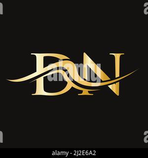 Letter DN Logo Design. Initial DN Logotype Template For Business And Company Logo Stock Vector