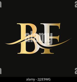Letter BF Logo Design. Initial BF Logotype Template. BF Monogram Business And Company Logo Stock Vector