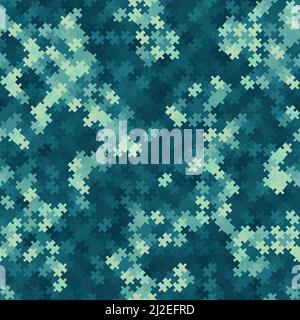 Texture decorative camouflage seamless pattern. Abstract vector illustration Stock Vector
