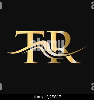 Letter TR Logo Design. Initial TR Logotype Template For Business And Company Logo Stock Vector