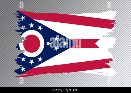 Ohio state flag, Ohio flag transparent background Stock Photo - Alamy