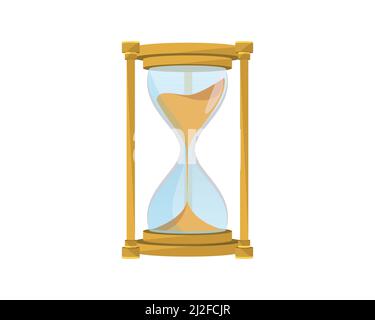 Detailed Hourglass, Sandclock and Sandglass Illustration Vector Stock Vector