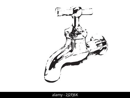 Faucet drawing / Tap water drawing by pencil / pencil art drawing / -  YouTube