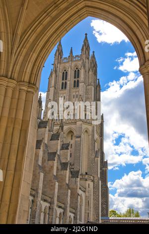 National Cathedral View Washington DC USA exterior Stock Photo