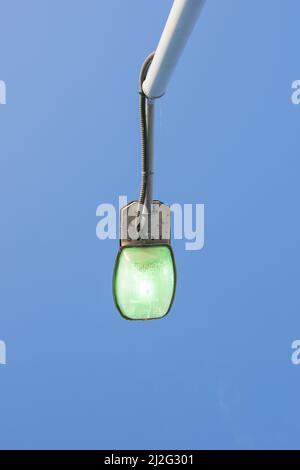 street light with blue ky background Stock Photo