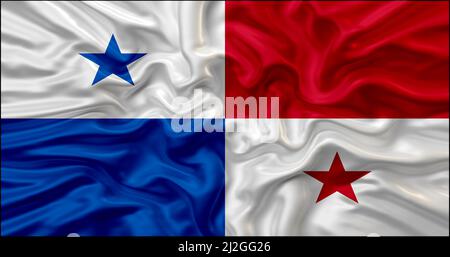 wavy country flags Stock Photo