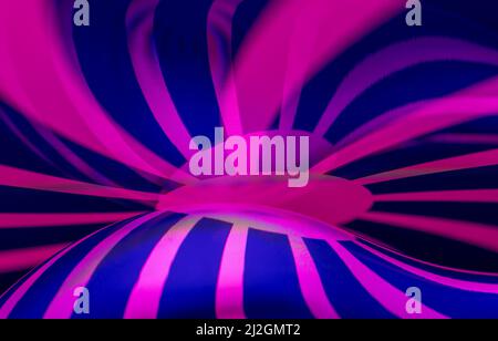 Abstract multicolor psychedelic background created with a metal spoon reflection Stock Photo