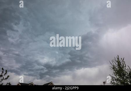 Bozeman, Montana July afternoon storm clouds. Stock Photo