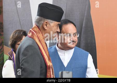 Nepal Prime Minister Sher Bhadur Deuba and his wife Arzu Rana Deuba ...