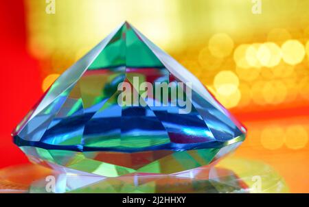 Glittering stones as a background photographed in the studio in long exposure Stock Photo