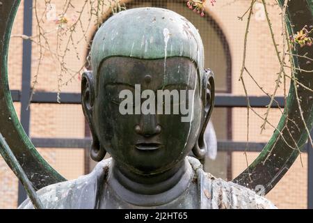 Close Up Of A Head At The Buddha Statue At Artis Amsterdam The Netherlands 30-3-2022 Stock Photo