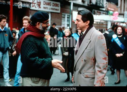 JOE MANTEGNA and FRANCIS FORD COPPOLA in THE GODFATHER PART III (1990), directed by FRANCIS FORD COPPOLA. Credit: PARAMOUNT PICTURES / Album Stock Photo