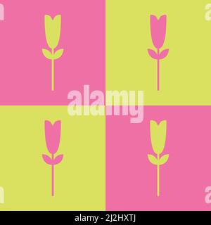 Seamless floral pattern vector flower shape doodle plant abstract background illustration for digital and print materials. Stock Vector