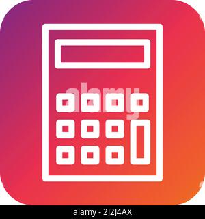 Calculator Vector Icon design Illustration Stock Vector