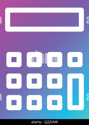 Calculator Vector Icon design Illustration Stock Vector