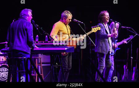 Orlando, United States. 01st Apr, 2022. The Zombies rock band perform live on stage at the Plaza Live theater in Orlando. Credit: SOPA Images Limited/Alamy Live News Stock Photo