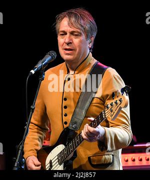 Orlando, United States. 01st Apr, 2022. Soren Koch performs live on stage with The Zombies at the Plaza Live theater in Orlando. Credit: SOPA Images Limited/Alamy Live News Stock Photo