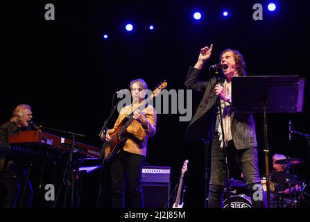 Orlando, United States. 01st Apr, 2022. The Zombies rock band perform live on stage at the Plaza Live theater in Orlando. Credit: SOPA Images Limited/Alamy Live News Stock Photo